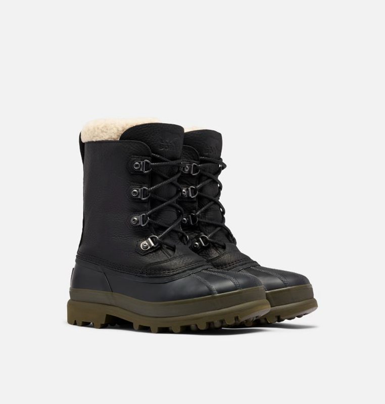 Botas Nieve Sorel Hombre - Caribou™ Stack Negras - 24178-QZNI